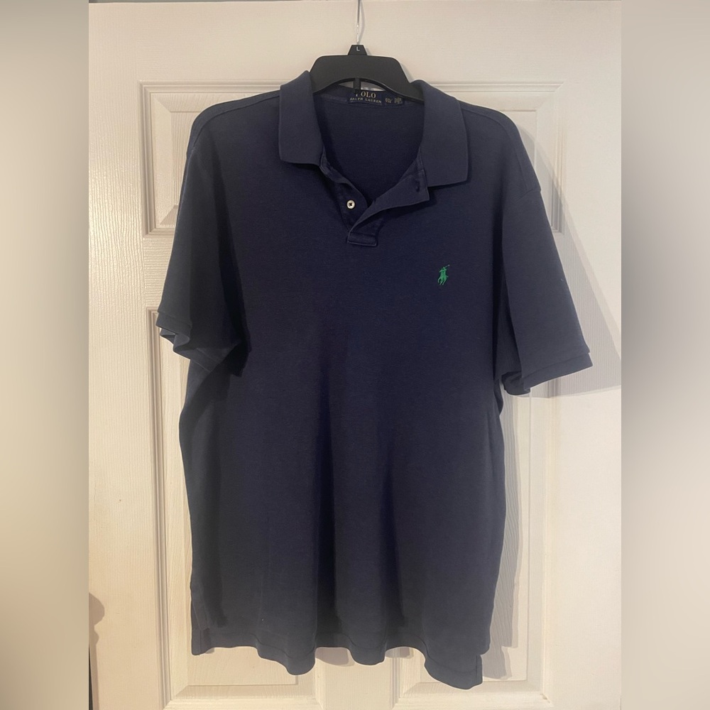 Ralph Lauren Men's Dark Blue Polo Shirt